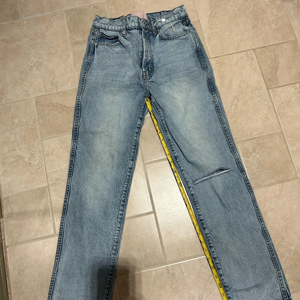 REVICE Light Blue Straight Leg Jeans - Picture 1 of 7